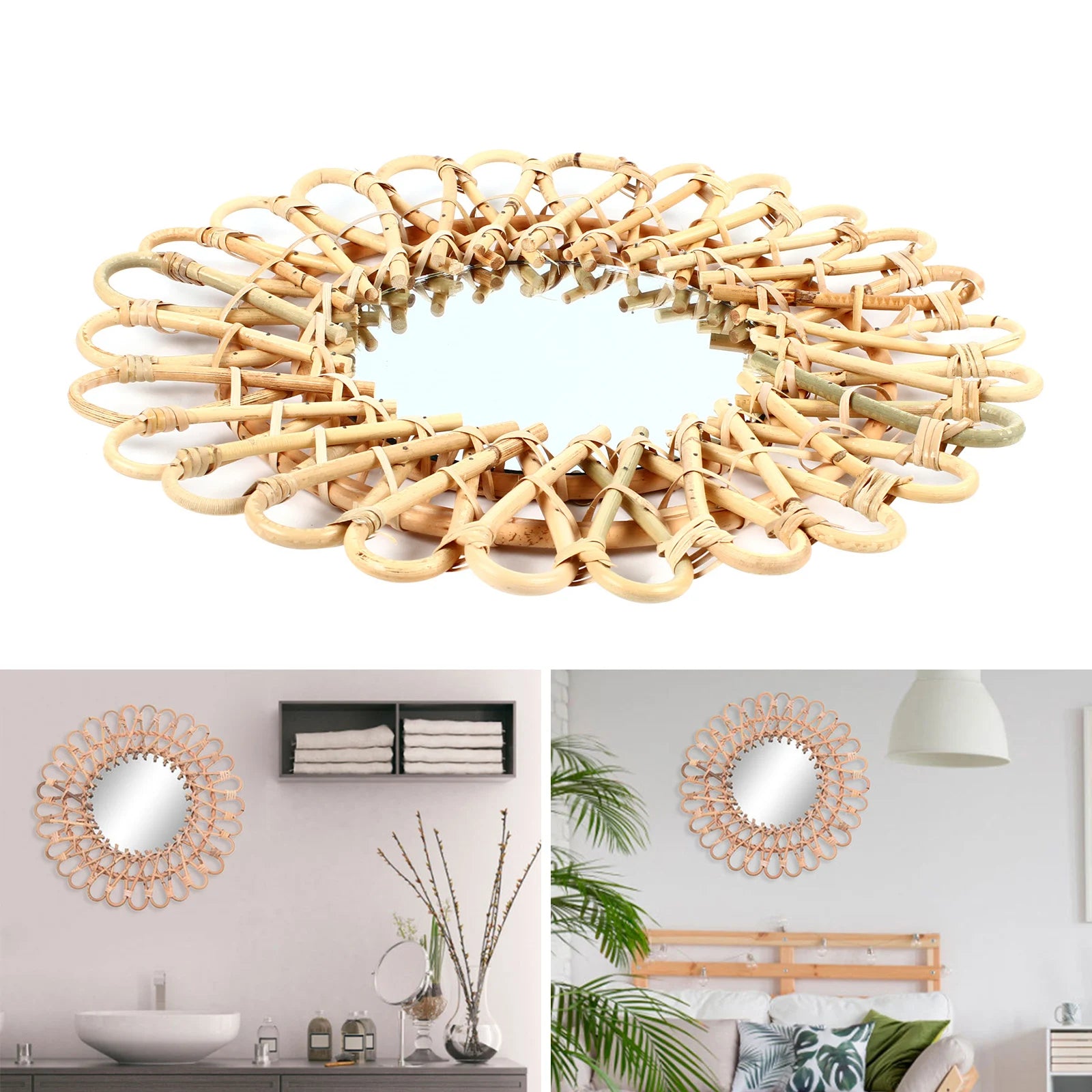 Slow Road Rattan Mirror