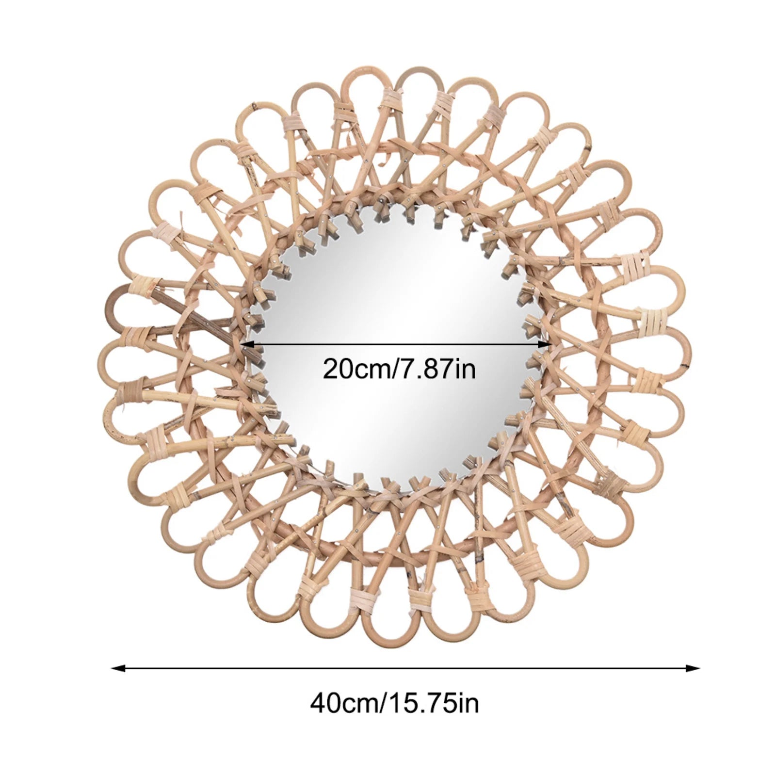 Slow Road Rattan Mirror